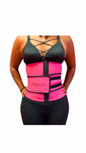 Load image into Gallery viewer, Fall In Love Signature Pink Sweat Release Waist Trainer Shape Wear - I Adore Her Palace
